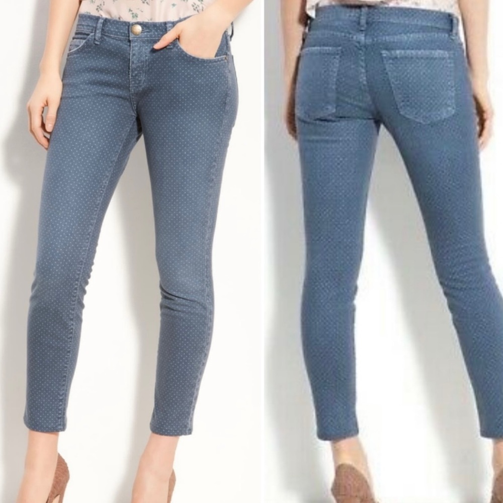 Current Elliot - stiletto low rise. Printed - faded super soft jean